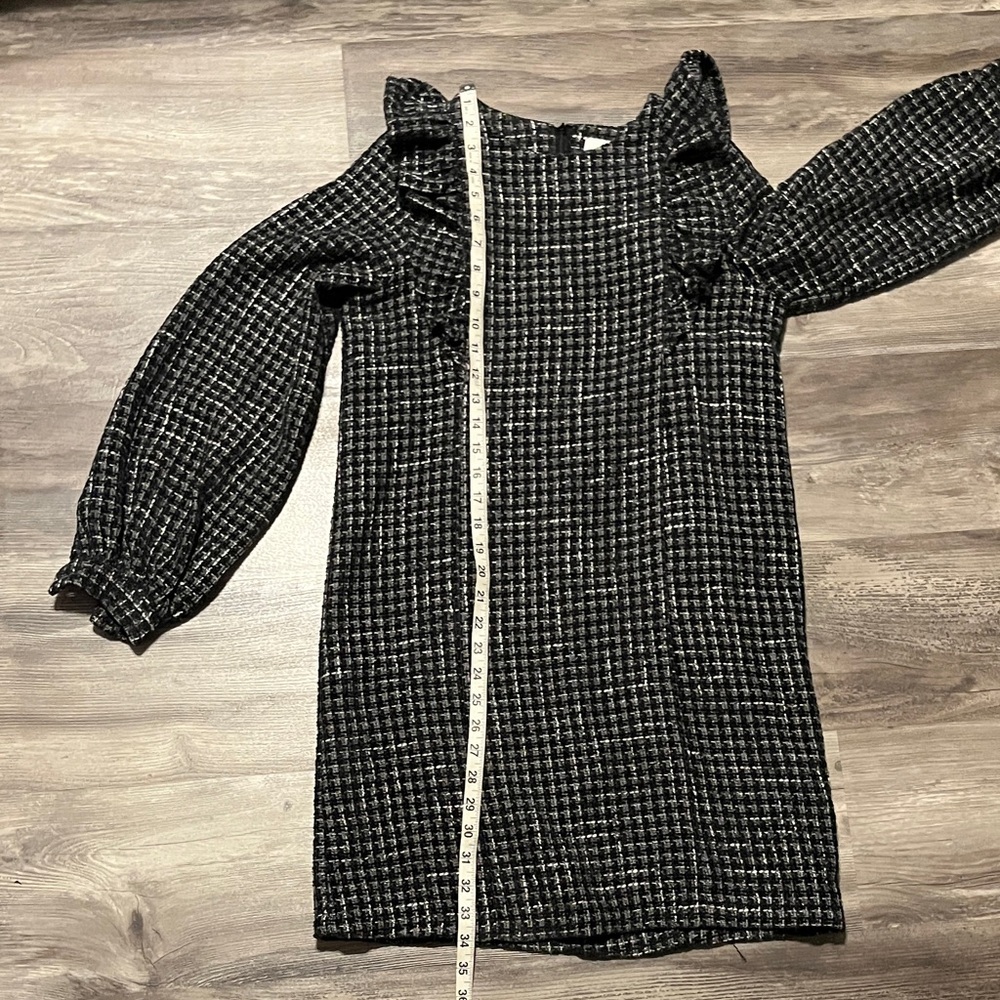 Aura Black and White Checkered Dress - Picture 3 of 4